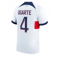 Camiseta Paris Saint-Germain Manuel Ugarte #4 Segunda Equipación Replica 2023-24 mangas cortas